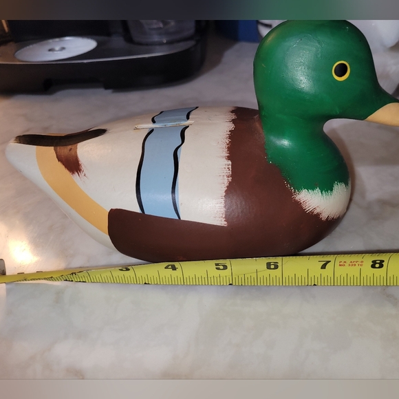 Vintage Ceramic Mallard Duck Coin Bank, Made In Taiwan - Picture 3 of 3
